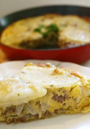 魚焼きグリルＤＥスペインオムレツ風-レシピのメイン写真