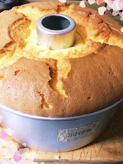 ふわふわシフォンケーキ♡-レシピのメイン写真