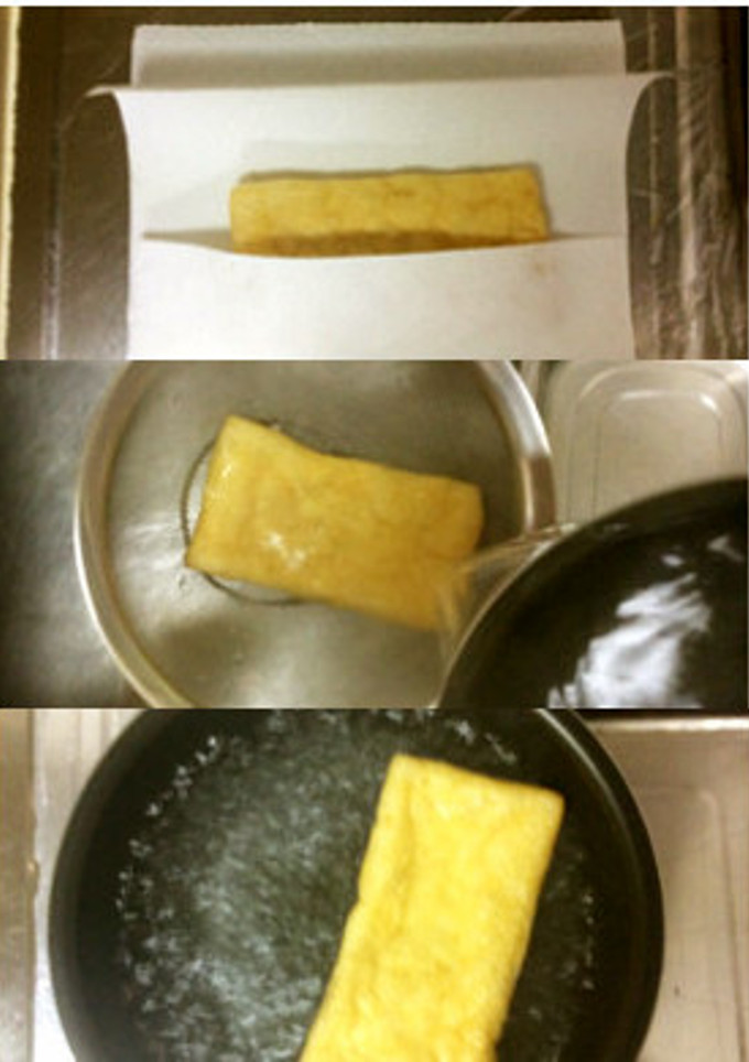 簡単！油揚げの油抜き☆3つの方法-レシピのメイン写真