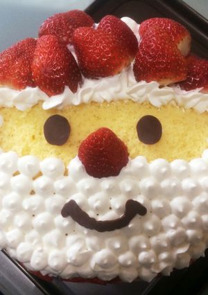 ☆サンタケーキ☆ 冷やしてもふわふわ-レシピのメイン写真
