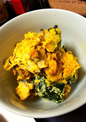 冷凍かぼちゃの簡単♪ホットサラダ-レシピのメイン写真