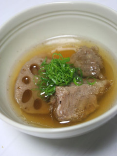牛スジ肉と蓮根のスープ♪-レシピのメイン写真