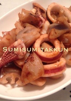 簡単‼︎イカと蓮根のバターソテー♪-レシピのメイン写真