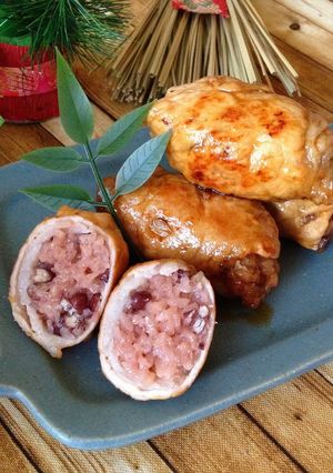めでたい＊お赤飯の豚肉巻き おせちにも-レシピのメイン写真