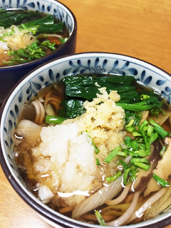 焼きねぎおろしそば。(温)椎茸ダシで。-レシピのメイン写真