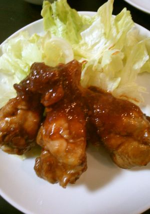 やみつき☆手羽元照り焼きバーベキュー風味-レシピのメイン写真
