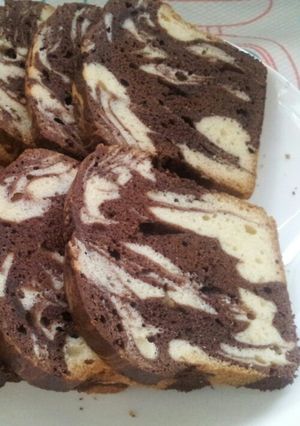ココアマーブル　パウンドケーキ-レシピのメイン写真