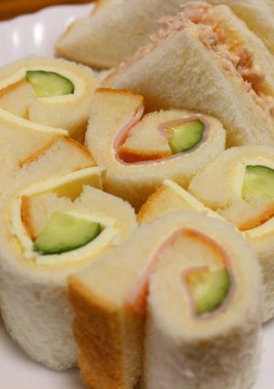 ハムとチーズのくるくるサンド♡-レシピのメイン写真