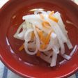子ども完食おせち☆カルピスde紅白なます