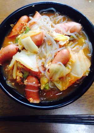簡単★白滝と春雨でダイエットキムチ麺♡-レシピのメイン写真