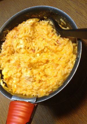 トマトスパゲッティ＋ご飯で簡単リゾット♪-レシピのメイン写真