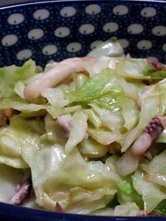 イカとキャベツのマヨ醤油炒め-レシピのメイン写真