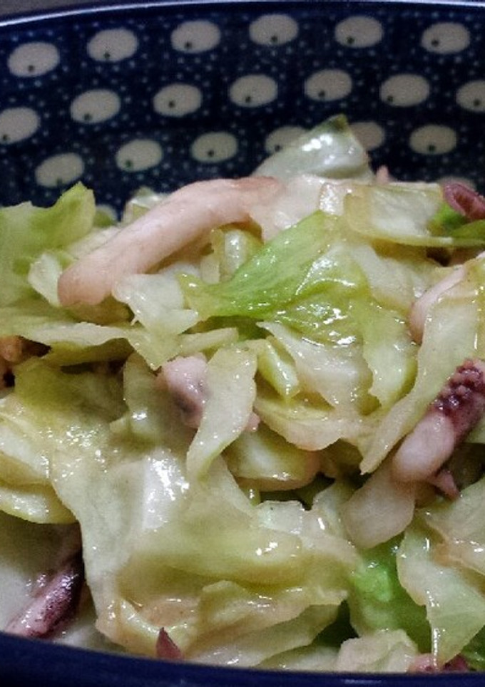 イカとキャベツのマヨ醤油炒め-レシピのメイン写真