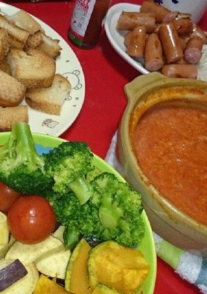 簡単トマトチーズフォンデュ-レシピのメイン写真