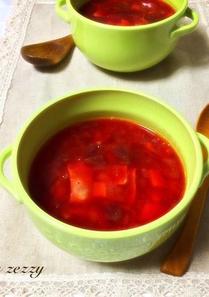 簡単！ボルシチ♪真っ赤な野菜スープ-レシピのメイン写真
