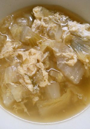 簡単♪ 白菜 セロリ 卵の中華煮込み！-レシピのメイン写真