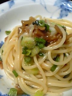 たらことなめたけの和風スパゲティー-レシピのメイン写真