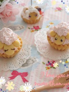 ピンクが可愛い♡いちごのミニタルト-レシピのメイン写真