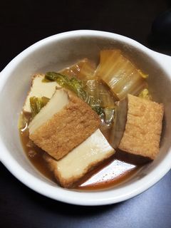 簡単!白菜と厚揚げの煮物-レシピのメイン写真