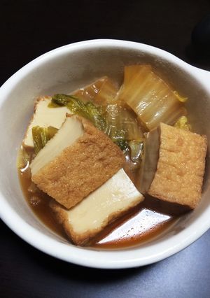 簡単！白菜と厚揚げの煮物-レシピのメイン写真