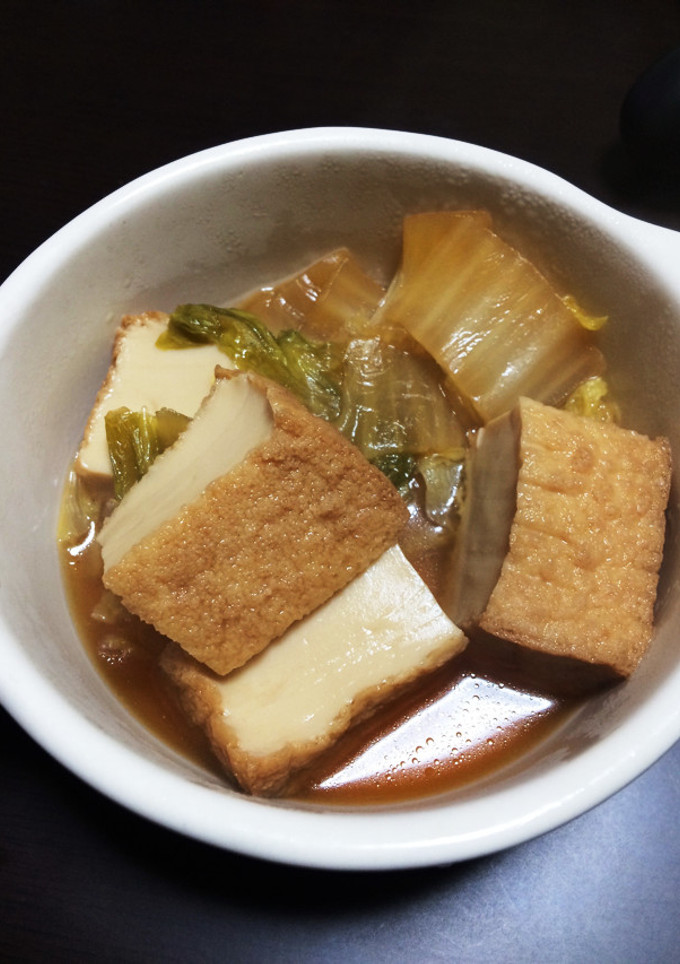 簡単！白菜と厚揚げの煮物-レシピのメイン写真