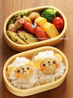 簡単*ひつじさんのキャラ弁-レシピのメイン写真