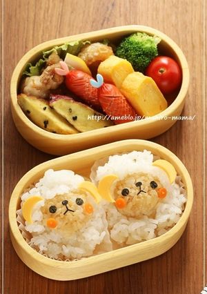 簡単＊ひつじさんのキャラ弁-レシピのメイン写真