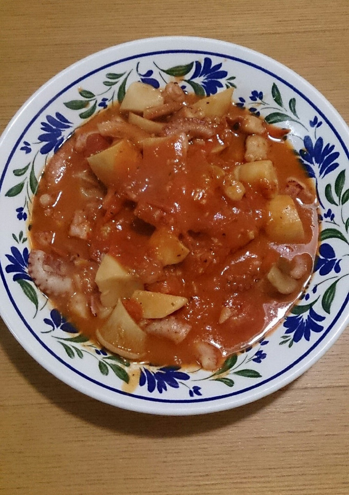タコとエリンギのトマト煮-レシピのメイン写真
