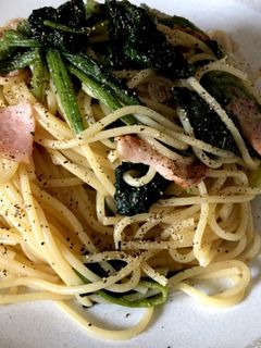 簡単!ほうれん草とベーコンの和風パスタ-レシピのメイン写真