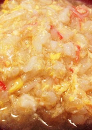 疲れた胃に！カニカマで蟹玉雑炊-レシピのメイン写真