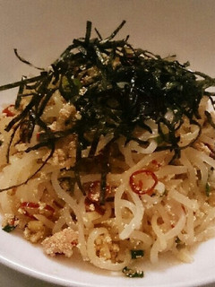 白滝と明太子のバター炒め 糖質制限にも-レシピのメイン写真