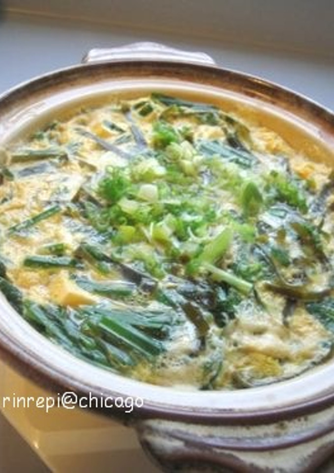 にらと豆腐の昆布だし卵とじ-レシピのメイン写真