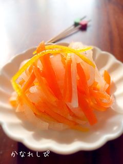 お節*お食い初め*大匙だけ紅白なます-レシピのメイン写真