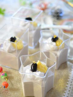 黒豆煮汁で作る♫黒豆のムース♡-レシピのメイン写真