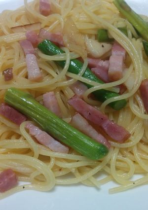 アスパラとベーコンのペペロンチーノ-レシピのメイン写真