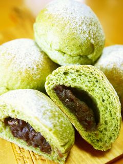 【お家で菓子パン作り】HBよもぎあんパン-レシピのメイン写真