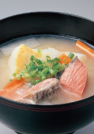 酒粕のお雑煮～甘鮭入り～-レシピのメイン写真