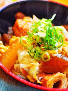 おでんの残りをリメイク!甘辛✿おでん丼✿-レシピのメイン写真