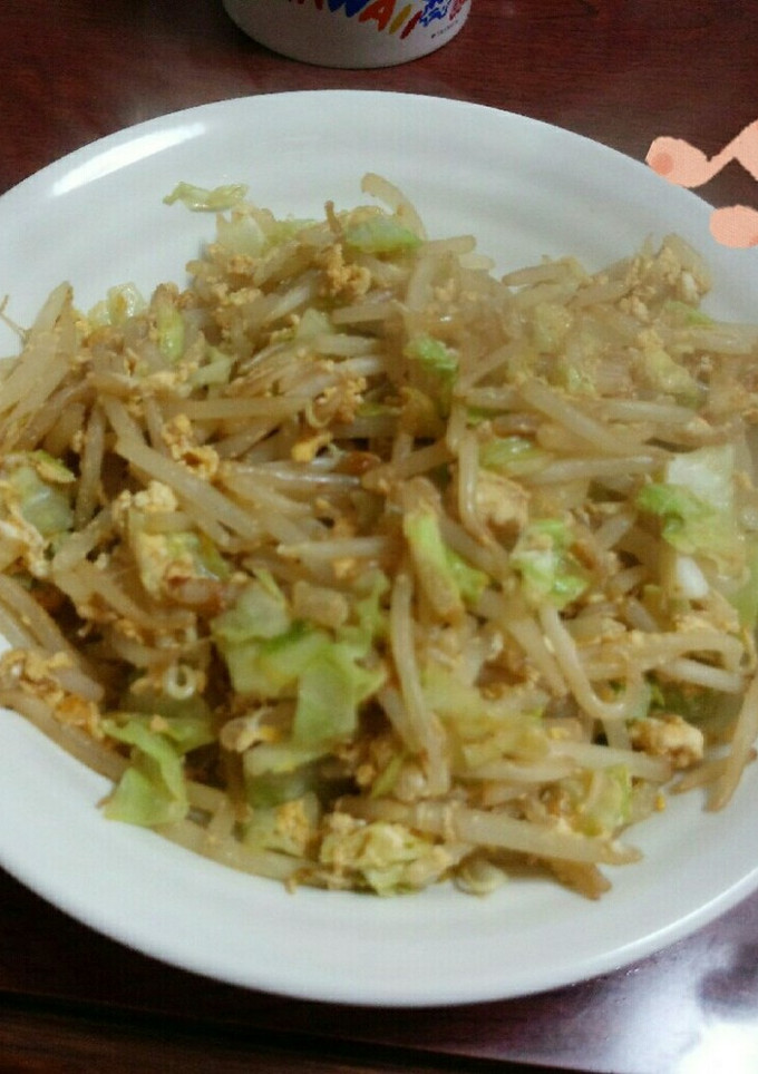 もやしとキャベツのかき玉炒め-レシピのメイン写真