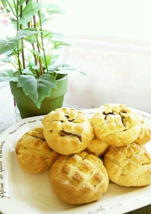 簡単おやつ♪メロンパン型チョコクッキー★-レシピのメイン写真