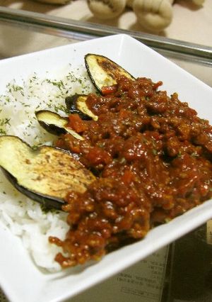 ナスとトマトのカレー-レシピのメイン写真