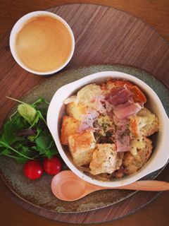 生ハムとチーズのパングラタン-レシピのメイン写真