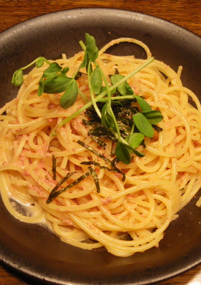 おひとりさまのたらこすぱ-レシピのメイン写真