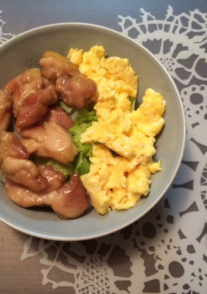 照り焼きマヨ丼炒り卵でカサ増し-レシピのメイン写真