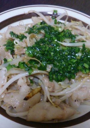 もやしと豚バラのにらポン酢がけ-レシピのメイン写真
