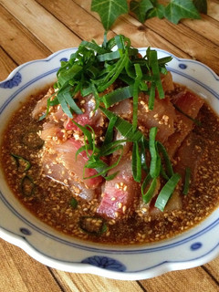 本当に美味いお刺身の食べ方*ごま醤油漬け-レシピのメイン写真