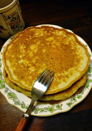バナナ入りケーキ(ホットケーキ)-レシピのメイン写真