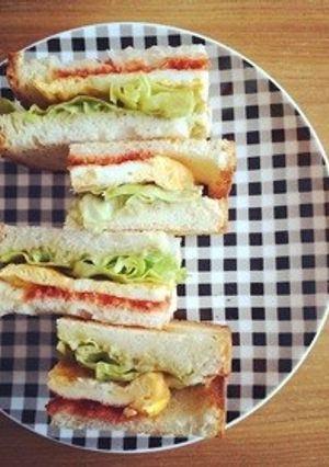 アボカドオムレツサンド-レシピのメイン写真