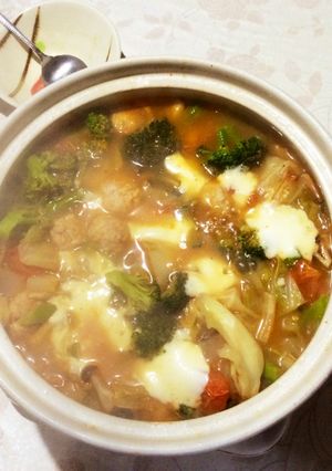 モチャレラチーズトマト鍋-レシピのメイン写真