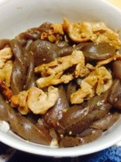 豚肉と蒟蒻の甘辛煮-レシピのメイン写真